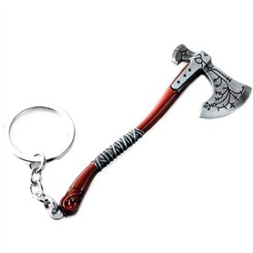 Yerdos Porte-clés God of War Kratos Leviathan en forme de hache - Bronze et gris - Unisexe - Pour adultes ou jeunes