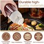 LELE LIFE Lot de 2 distributeurs de sucre en verre avec 2 trous réglables et bec verseur, distributeur de sucre pour café, sucri