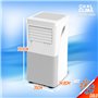 Climatiseur mobile réversible chaud/froid 9000BTU - 2.9KW avec télécommande et fonction Wifi