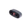 Lot de 3 Biplites Dominos 2x16A avec interrupteur - Anthracite
