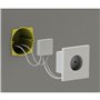 Micro module prise encastrée - 3500W - extra plat - Blanc - DiO