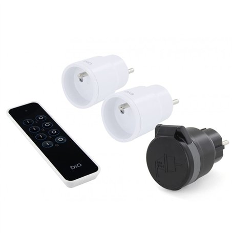 2 prises ON/OFF intérieure et 1 prise extérieure + télécommande