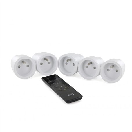 Kit 4 Prises Nano on/Off + télécommande 4 canaux - DiO 1.0