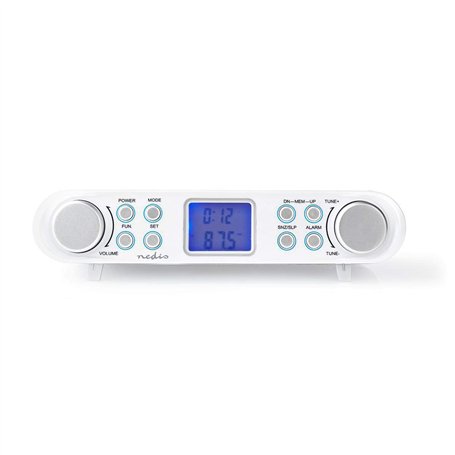 Nedis Radio sous Armoire avec 30 Stations FM préréglées