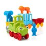 SmartMax - Le Train du Cirque - My First animal Train - Jouet de Construction Magnétique - 22 Pièces à Assembler - Pour Enfants 