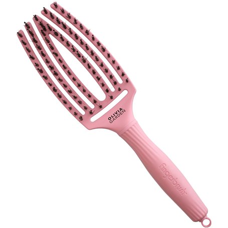 Olivia Garden Fingerbrush Boar&Nylon ThinkPink 2024 Soft Pink M