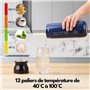 ELTTEK 450ml 12 Choix de Températures,Mini Bouilloire Electrique de Voyage, Petite Bouilloire avec Témpérature Réglable 0,45L,Bo