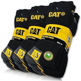 CAT® Real Work Socks Lot de 9 paires de chaussettes de travail pour homme et femme Taille 39-42
