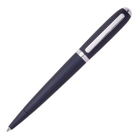 Hugo Boss Stylo à bille Contour - Bleu marine brossé