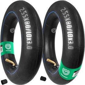 MOOVMOOV Chambres à air 255x80 (10x3) avec Valve coudée 45/90 pour Trottinette Électrique - Compatible Pneus Gonflables 10 pouce