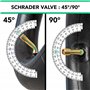 MOOVMOOV Chambres à air 255x80 (10x3) avec Valve coudée 45/90 pour Trottinette Électrique - Compatible Pneus Gonflables 10 pouce