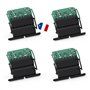 Ensemble de 4 attaches verrou ZF Clicksur H875E pour tablier de volet roulant - Fixation sécurisée pour volets roulants - Verrou