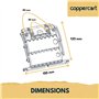 Ensemble de 4 attaches verrou ZF Clicksur H875E pour tablier de volet roulant - Fixation sécurisée pour volets roulants - Verrou