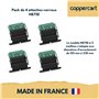 Ensemble de 4 attaches verrou ZF Clicksur H875E pour tablier de volet roulant - Fixation sécurisée pour volets roulants - Verrou