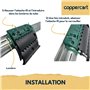 Ensemble de 4 attaches verrou ZF Clicksur H875E pour tablier de volet roulant - Fixation sécurisée pour volets roulants - Verrou