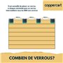 Ensemble de 4 attaches verrou ZF Clicksur H875E pour tablier de volet roulant - Fixation sécurisée pour volets roulants - Verrou