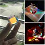 JUMELA Cube de Verre 12,7 mm Prisme à Six Faces lumière vive Combiner Cube Prisme vitrail fractionnement de Faisceau Prisme Opti