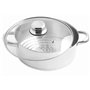 Artame, ART32956, Passoire Cuit Vapeur Multi-Diamètre Inox Avec Couvercle en Verre, Ø16Cm à Ø24 Cm