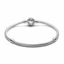 PANDORA Moments 593584C01-17 Bracelet à maille serpent avec fermoir étoile polaire en argent sterling et oxyde de zirconium Comp