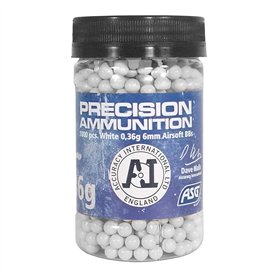 Pot DE 1000 Billes Blanches 0.36G Precision Ammunition ASG
