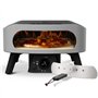 Cozze® 13" Four à Pizza CLASSIC | Gaz 30 mbar | Pierre en cordiérite incluse | Allumage automatique | Thermomètre intégré | Acie