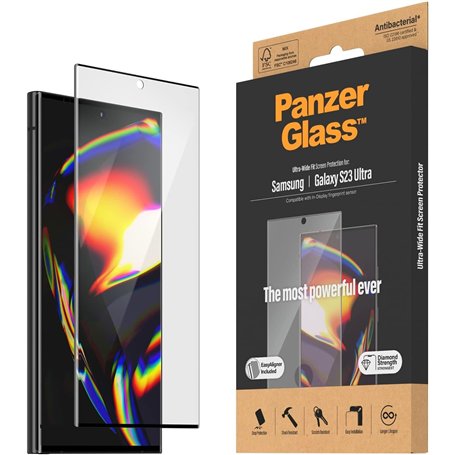 PanzerGlass™ Protecteur d'Écran pour Samsung Galaxy S23 Ultra - Protection Totale Ultra-Wide