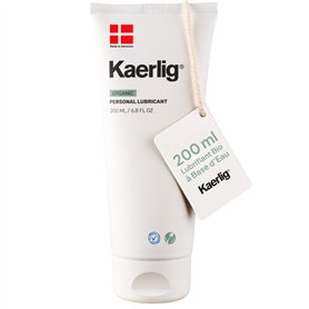 Kaerlig Lubrifiant Bio à Base d’Eau 200 ml - Compatible avec Préservatifs