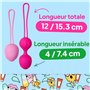 Sinful Boules de Geisha Set - Kit d'entraînement Boules de Geisha Plancher Pelvien - Kegel Ball - Boules de Cônes Vaginaux en Si