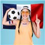 10 Pcs France Drapeau Tatouages Temporaires,Faux Autocollant De Tatouage De Transfert De Visage Imperméable Pour Coupe D'Europe 