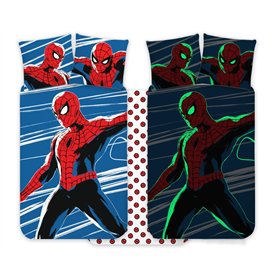 Spiderman Parure de lit 100 x 135 cm + taie d'oreiller 40 x 60 cm