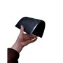 NICOLIE 1 Pièces Universel Noir PVC Tapis De Sol De Voiture Tapis Talon Pied Tapis Pédale Patch Couverture 23X15 Cm Tapis De Voi