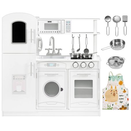 Mamabrum Grande Cuisine en Bois Enfant - Cuisine Jouet avec Four