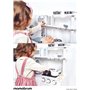 Mamabrum Grande Cuisine en Bois Enfant - Cuisine Jouet avec Four, Réfrigérateur, Lave-Linge, Tablier Chef, Accessoires - 81 x 