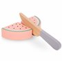 Mamabrum Fruits en Bois à Découper - Planche et Couteau en Bois, 6 Fruits avec Velcro, Trancher, Passe-Temps Culinaire pour Enfa