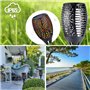 FOREVER Torche de Jardin à LED alimentée par l'énergie Solaire/Lampe d'extérieur pour Chemin de Jardin / 33 LED / IP65 / 10 cm d