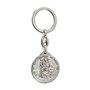 Avisa Porte-clés en acier inoxydable - 'St.Christopher / St.John Paul II' (Argent) - Double-face 'V2'