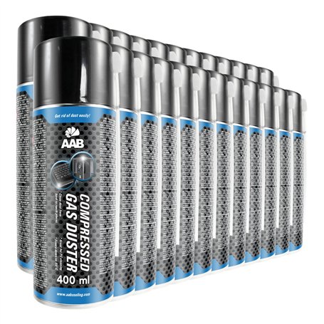 24 x AAB Bombe Air Sec 400ml - Bouteille Air Comprimé