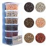 La Manuli Perles à Repasser Brun 3000 Pièces 5mm Fusible Perles pour les Enfants, Accessoires pour la Fabrication de Bijoux DIY