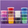 La Manuli Lot de 9000 perles à repasser | 20 motifs Accessoires | Perles à emboîter dans boîte de rangement | 18 couleurs | Perl