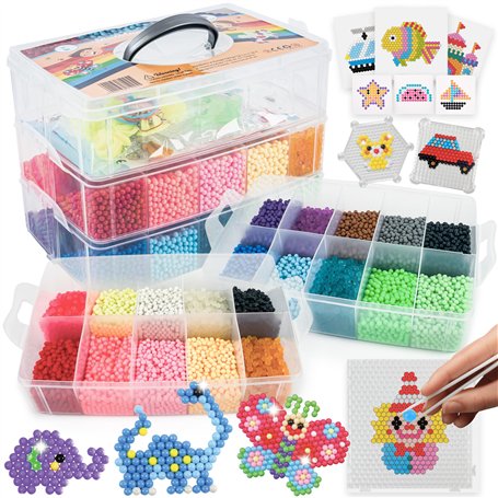 La Manuli Set de Recharge de Perles D'eau 24000 Perles de Fusible 20 couleurs