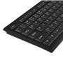 NanoRS Ensemble Clavier + Souris QWERTY sans Fil | Fréquence 2,4 GHz, portée : jusqu'à 10 m | RLa Souris : 1200 DPI | Récepteur 