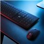 NanoRS Ensemble Clavier + Souris QWERTY sans Fil | Fréquence 2,4 GHz, portée : jusqu'à 10 m | RLa Souris : 1200 DPI | Récepteur 