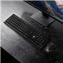NanoRS Ensemble Clavier + Souris QWERTY sans Fil | Fréquence 2,4 GHz, portée : jusqu'à 10 m | RLa Souris : 1200 DPI | Récepteur 
