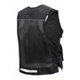 Högert Technik Gilet à outils noir uni | Tissu 100% polyester Oxford 600D | Gilet de travail | Gilet de travail pour homme avec 