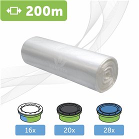 200m. ECO Recharge de sac pour poubelle à couches compatible avec Tommee Tippee : Twist and Click