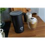 Huslog Mousseur à Lait Électrique 4 en 1, 500W, 240ml, Mousse Chaude & Froide, Chauffe-Lait, Inox Antiadhésif, Arrêt Automatique