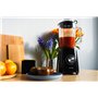 Huslog Blender 1200W, Bol Verre 1,5L, 6 Lames Inox, 2 Vitesses + Pulse, Fonction Ice-Crush, Ouverture Couvercle, Protection Surc