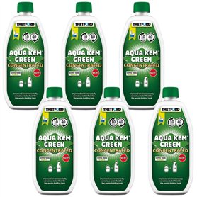 Thetford Lot de 6 produits chimiques concentrés Aqua KEM Green