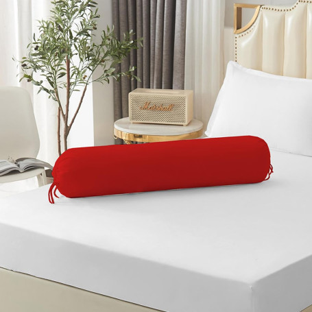 Lot de 2 housses de traversin roulées de 35 x 106 cm (housse uniquement