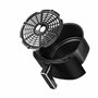 Lehmann LHODF-1435 Friteuse à air chaud avec 8 programmes de cuisson, Airfryer avec revêtement antiadhésif et écran LCD, Friteus